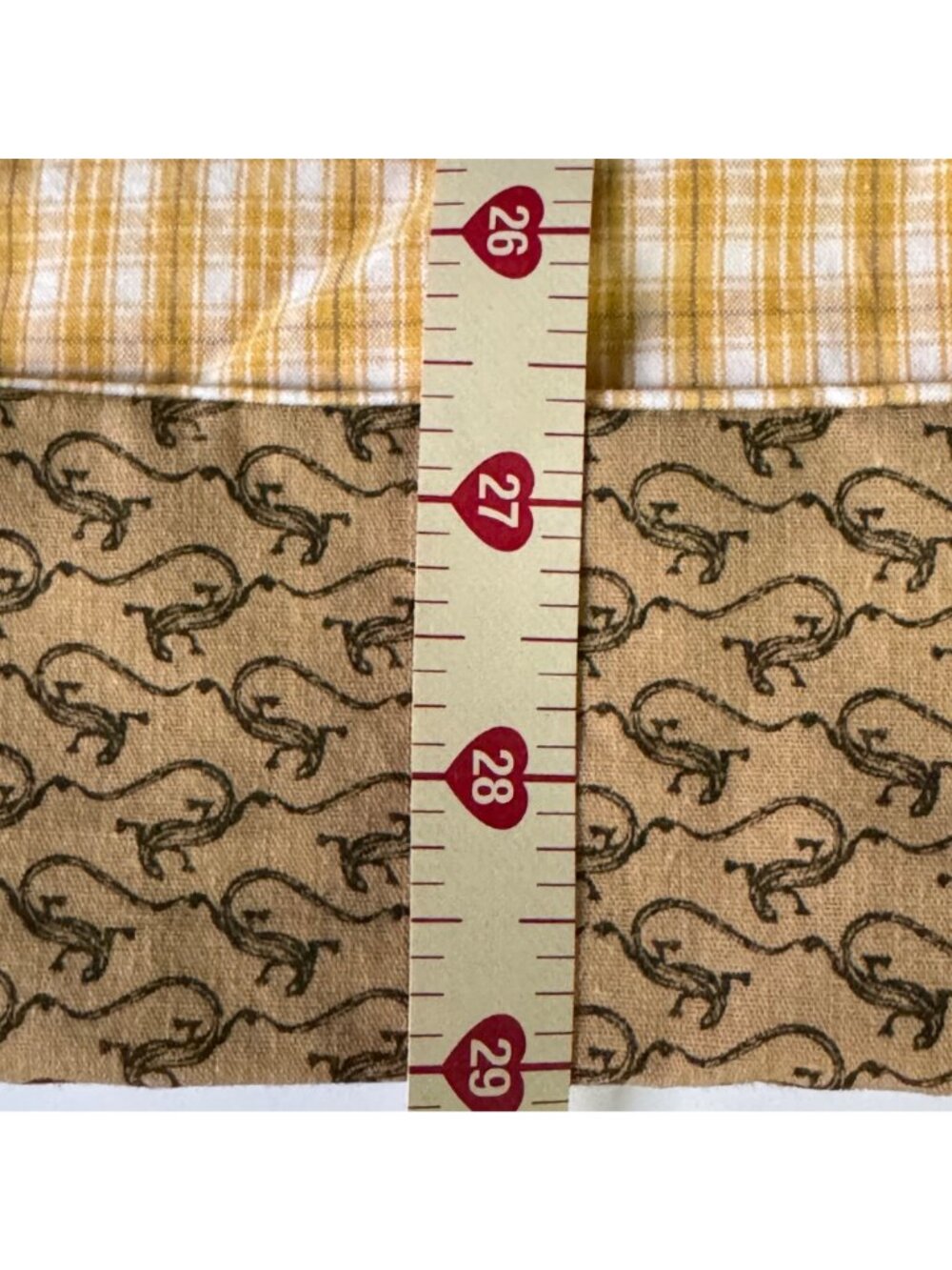 Vintage Quist Kid's Overalls Jumper Yellow Gingham Anchor Buttons Pocket 12-18mo - Picture 5 of 6